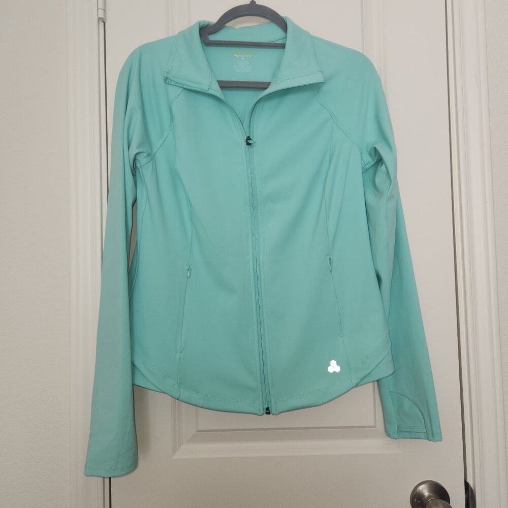 Tek Gear Ultrastretch Zip-Up Athletic Jacket 🧘‍♀️✨ Sz MED River Moss Color